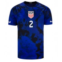 Camisa de time de futebol Estados Unidos Sergino Dest #2 Replicas 2º Equipamento Mundo 2022 Manga Curta